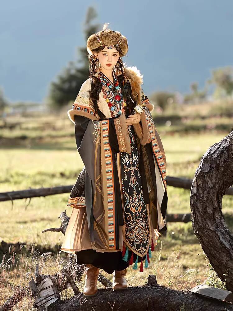 Ethnic Style - Reisfotografieserie Tibetaans gewaad Nationaal kostuum Etnische