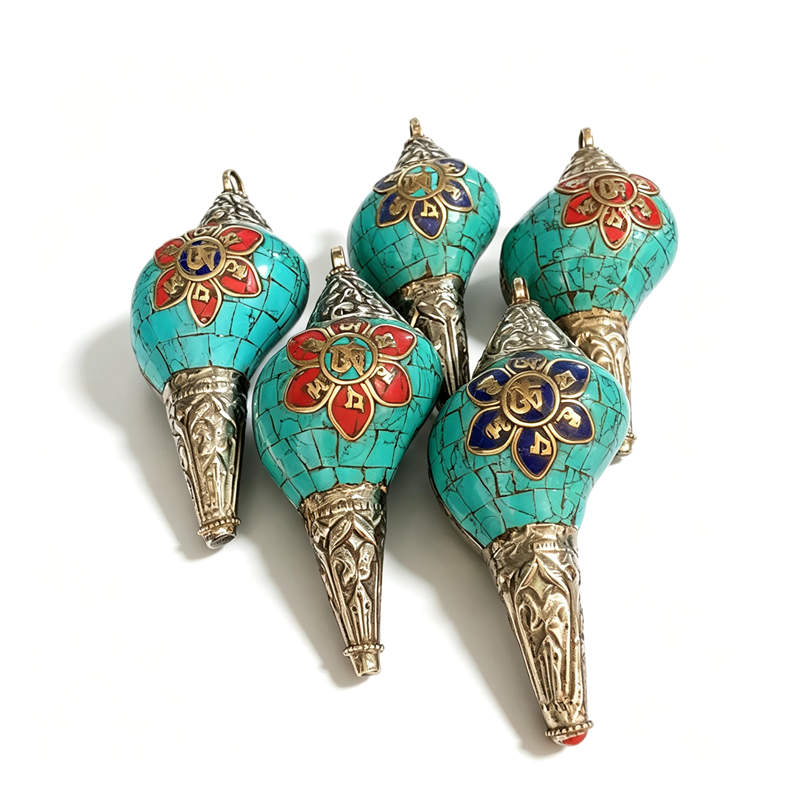 Ethnic Fashion Com - Natuurlijke schelpen hangers Tibetaanse boeddhistische handwerkproducten