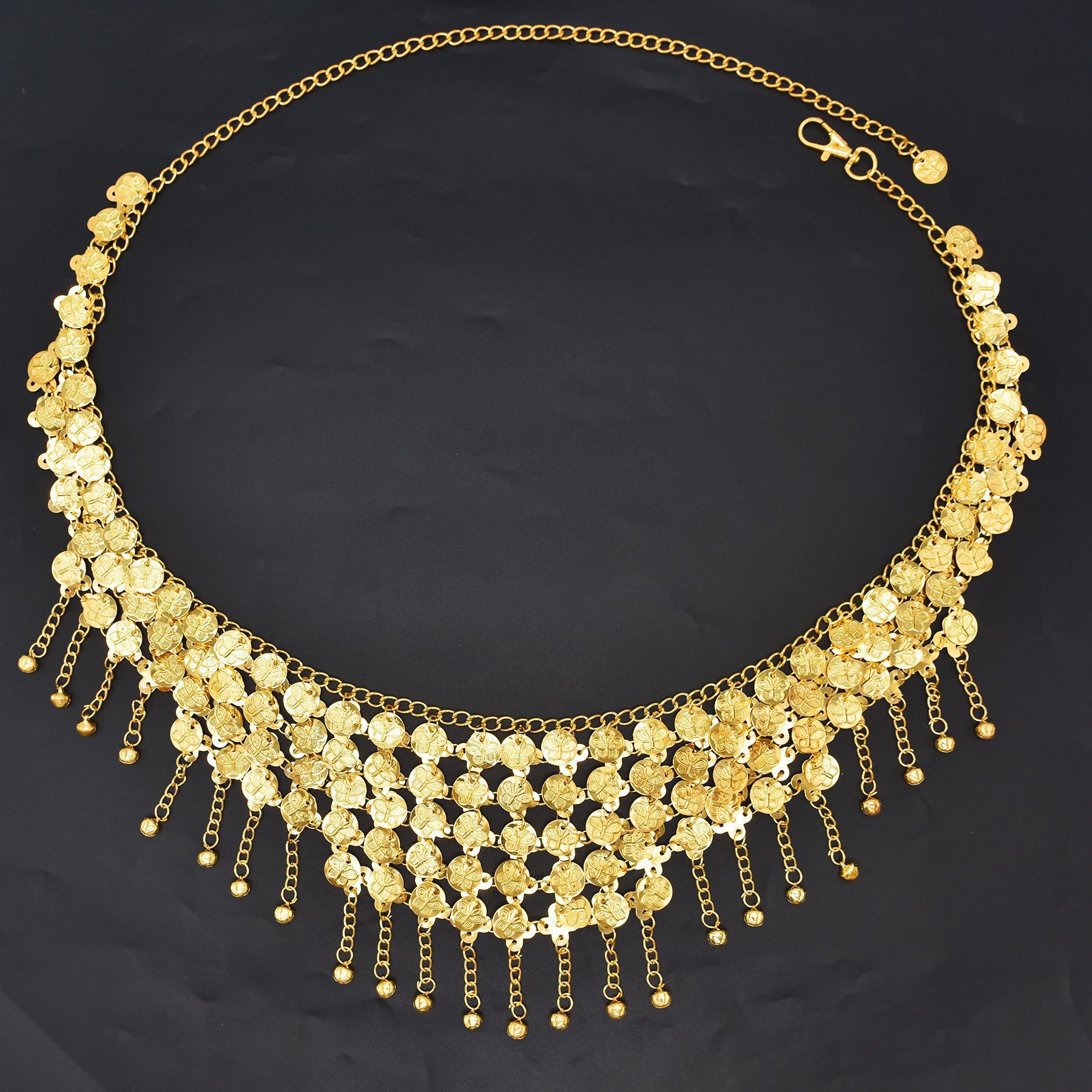 Ethnic Fashion Co In - Mode Legering Munten Kwast Taille Ketting