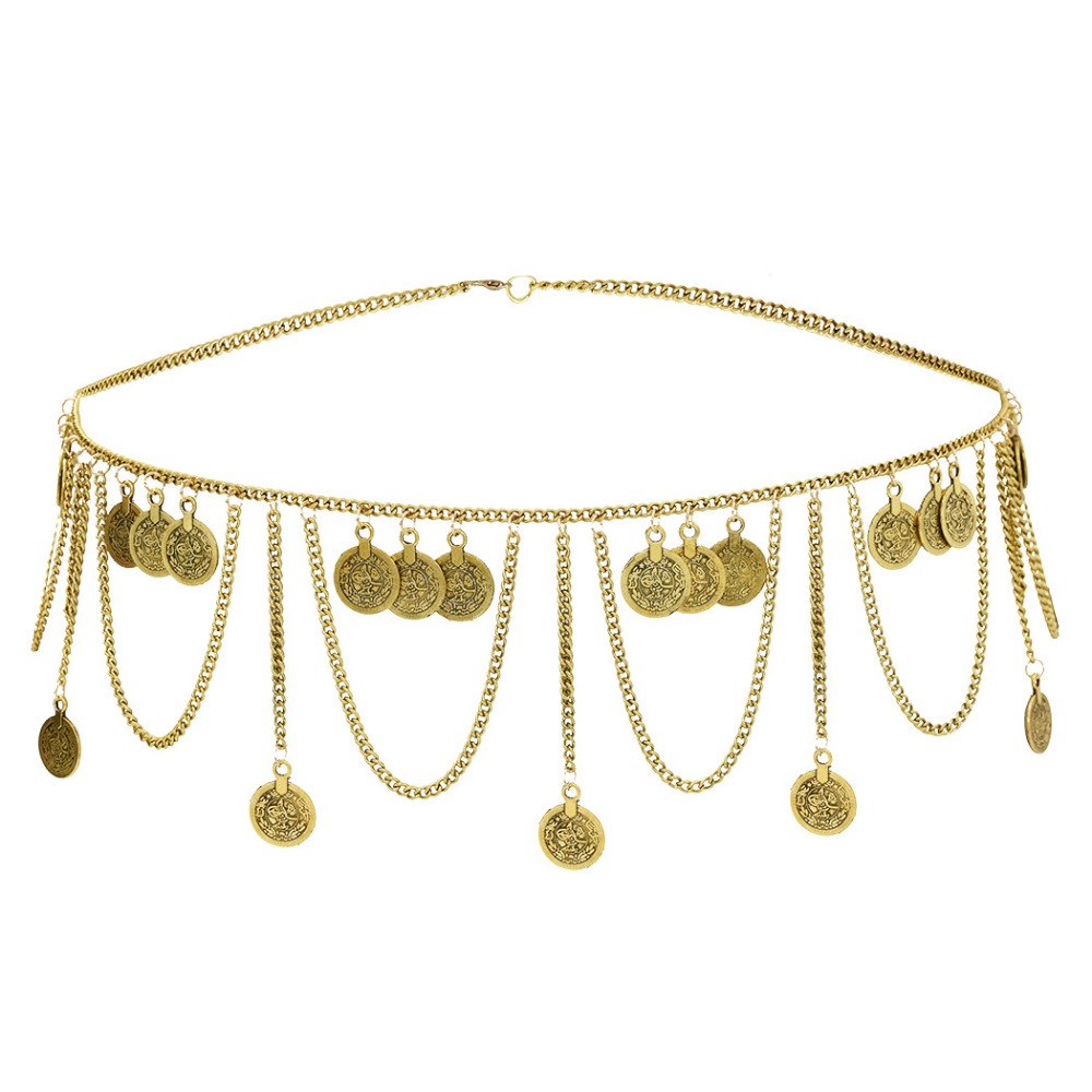 Ethnic Fashion Co In - Vintage munt hanger metalen lichaamsketting sieraden