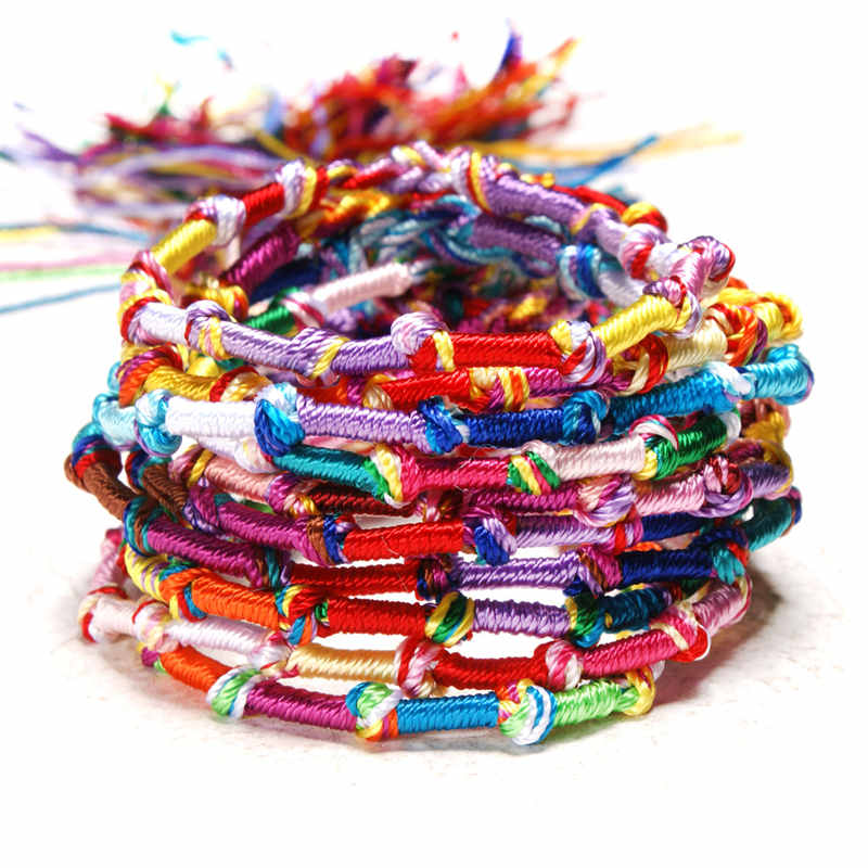Ethnic Fashion Com - Bulk kopen kleurrijke string armbanden geweven