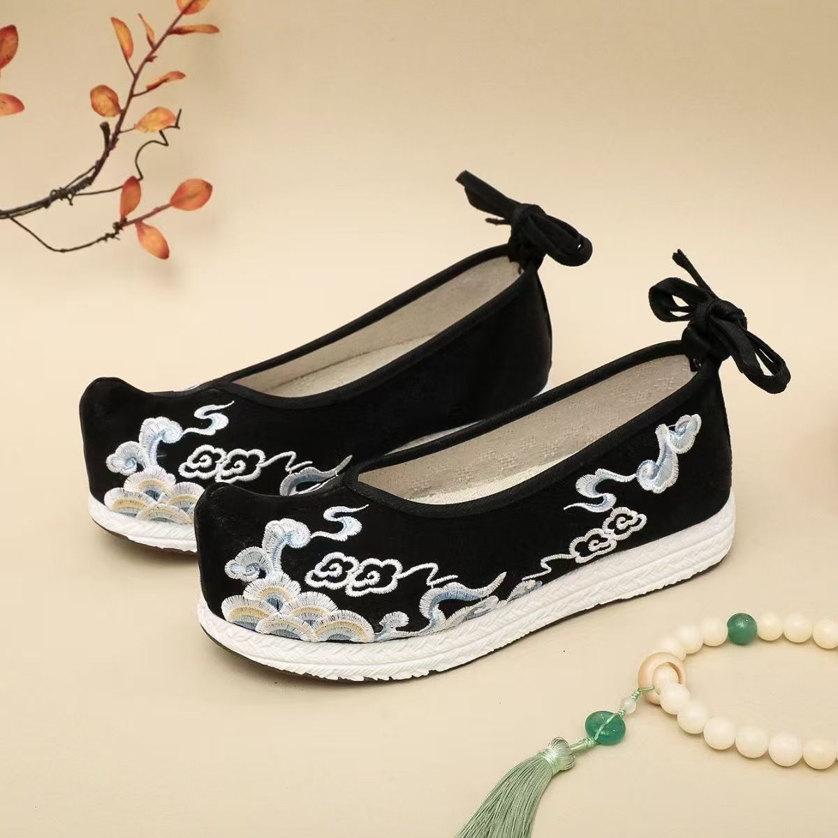 Ethnic Style - Vrouw Big Size Geborduurde Hanfu Schoenen