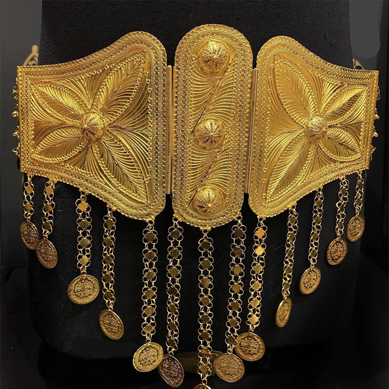 Ethnic Fashion Co In - Koerdische Luxe Bruiloft Sieraden Vergulde Ketting