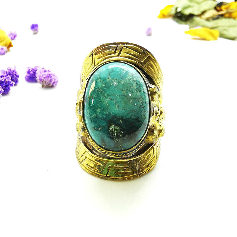 Ethnic Fashion Com - Tibetaanse grote ringen voor mannen Gouden
