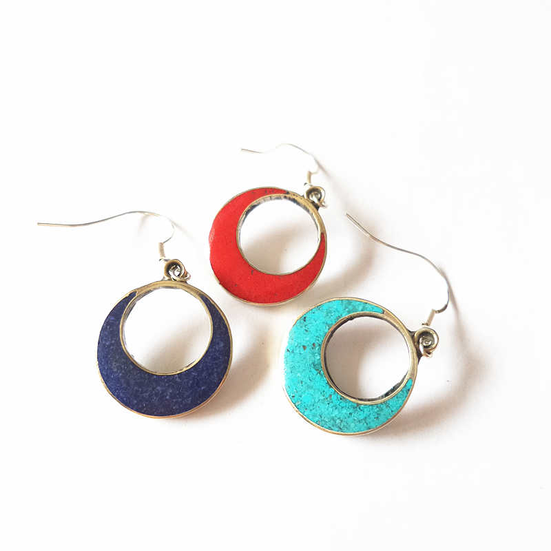 Etnische vintage oorbel cirkel - Ethnic Fashion Com recensie en prijs