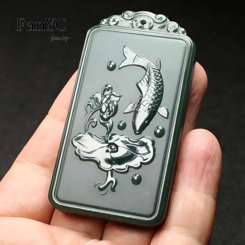 Natuurlijke Hetian Jade Qingyu - Ethnic Fashion For Men recensie en prijs
