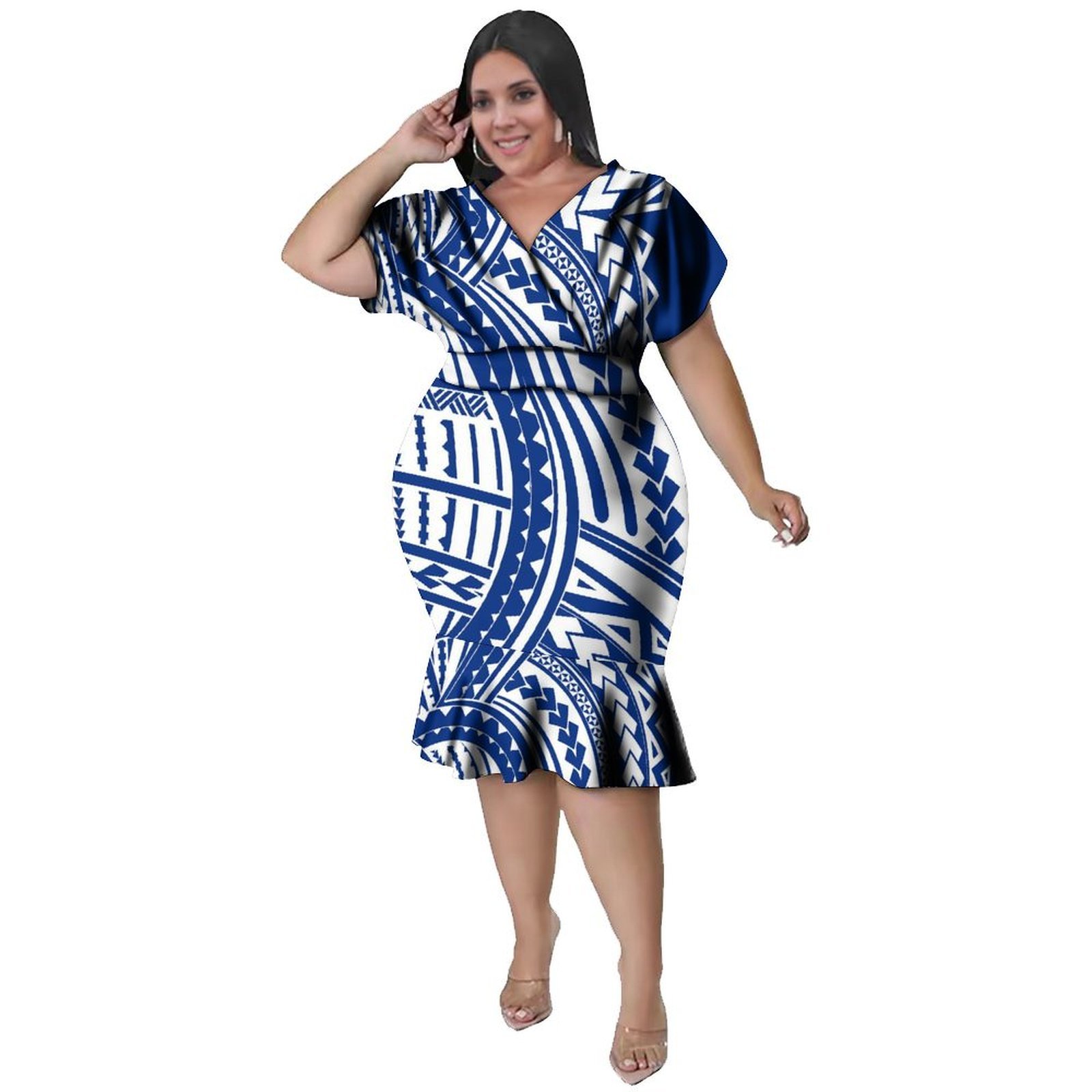 V-halslijn Dames Polynesische  - Ethnic Fabric recensie en prijs