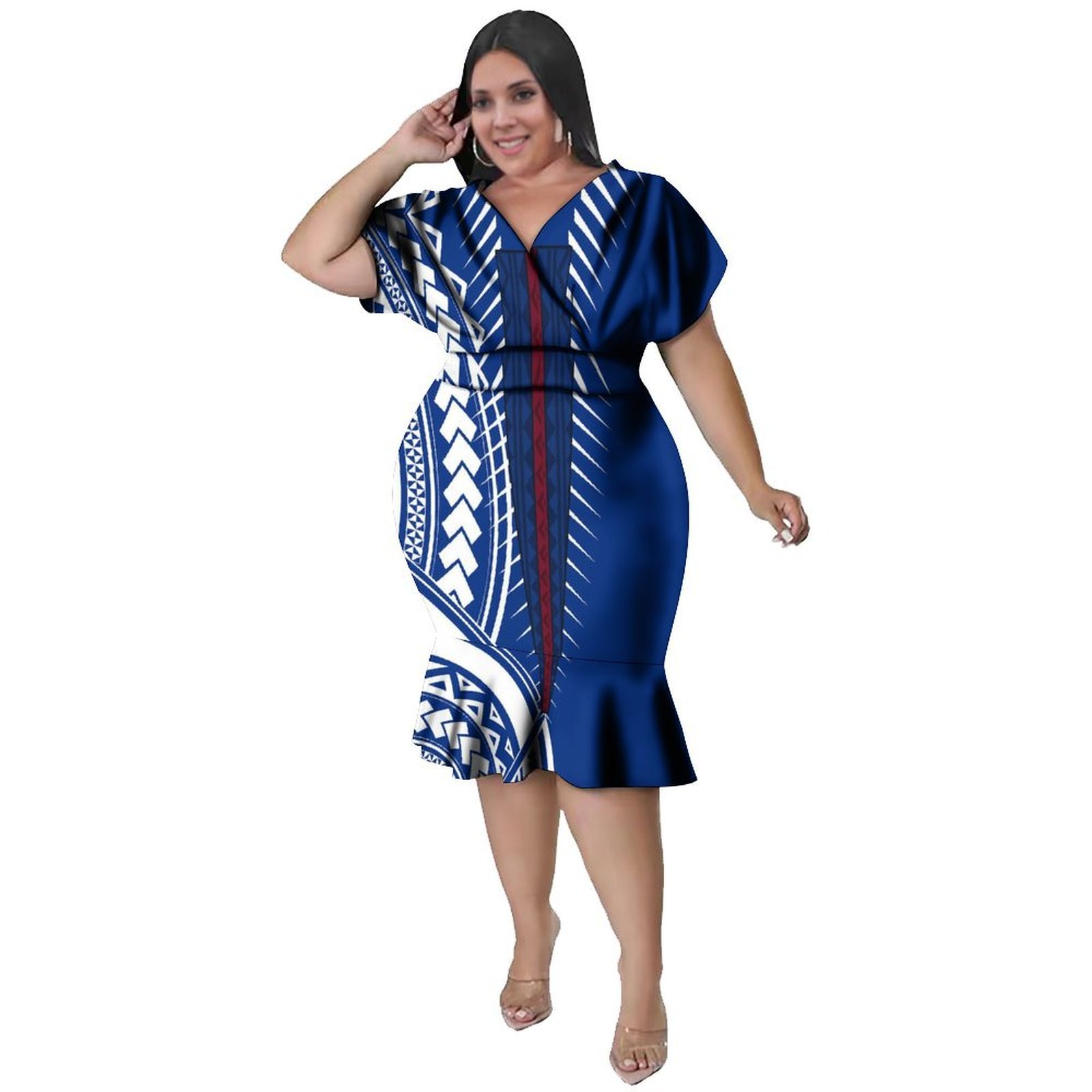 V-halslijn Dames Polynesische  - Ethnic Fabric recensie en prijs