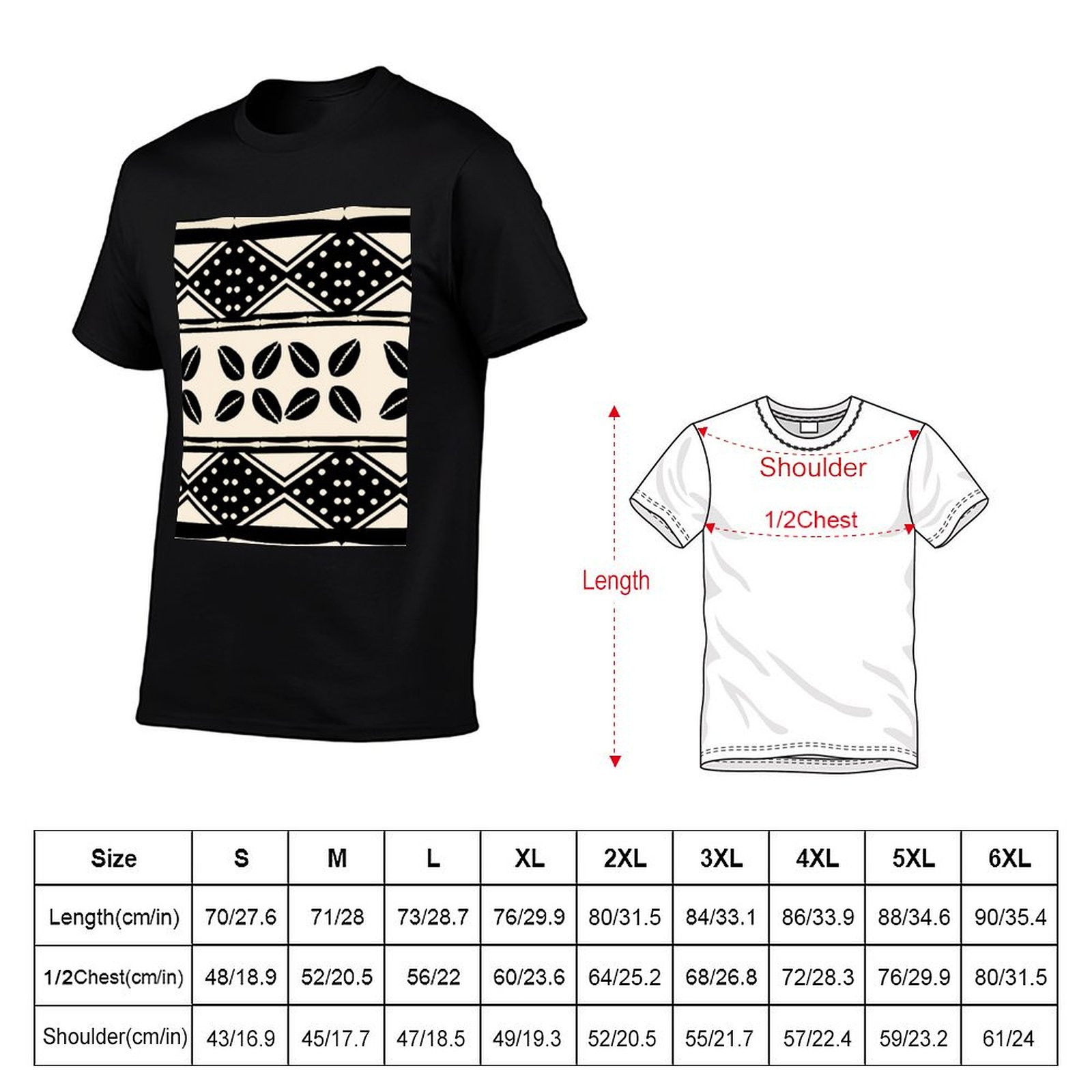 Afrikaans abstract modderdoekp - Mudcloth Print Top recensie en prijs